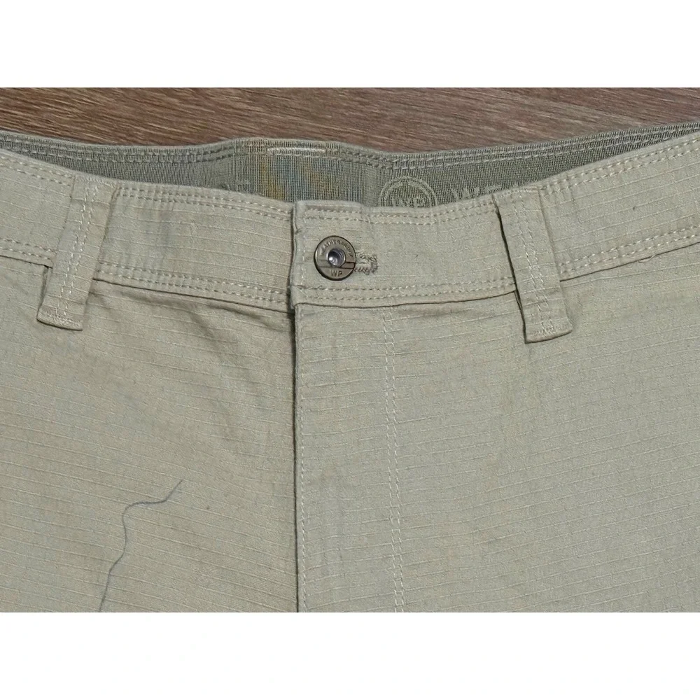 Weatherproof Mens Ripstop Utility Shorts Khaki Tan Size 36 Cargo Hiking Workwear - Picture 8 of 10